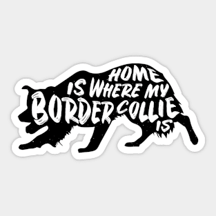 Border Collie, Home Is Where My Sticker